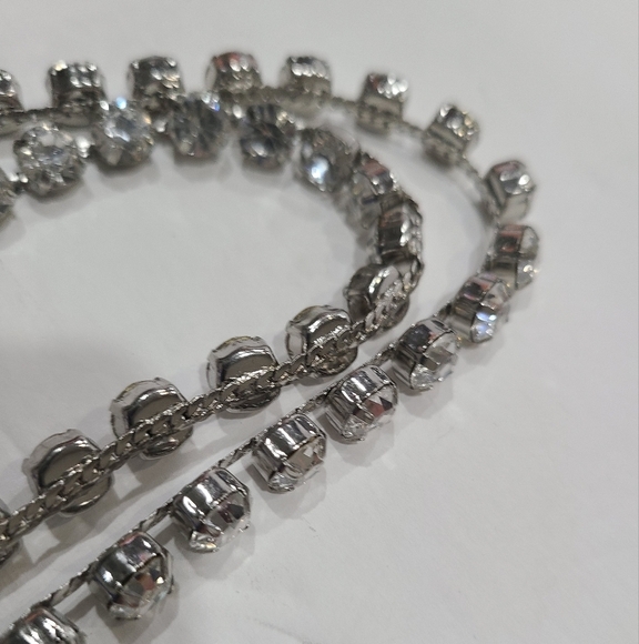 NWT Urban Expressions Blue Satin Chain Rinstones strap Women's Bag 7×6×2 in. - Picture 4 of 12